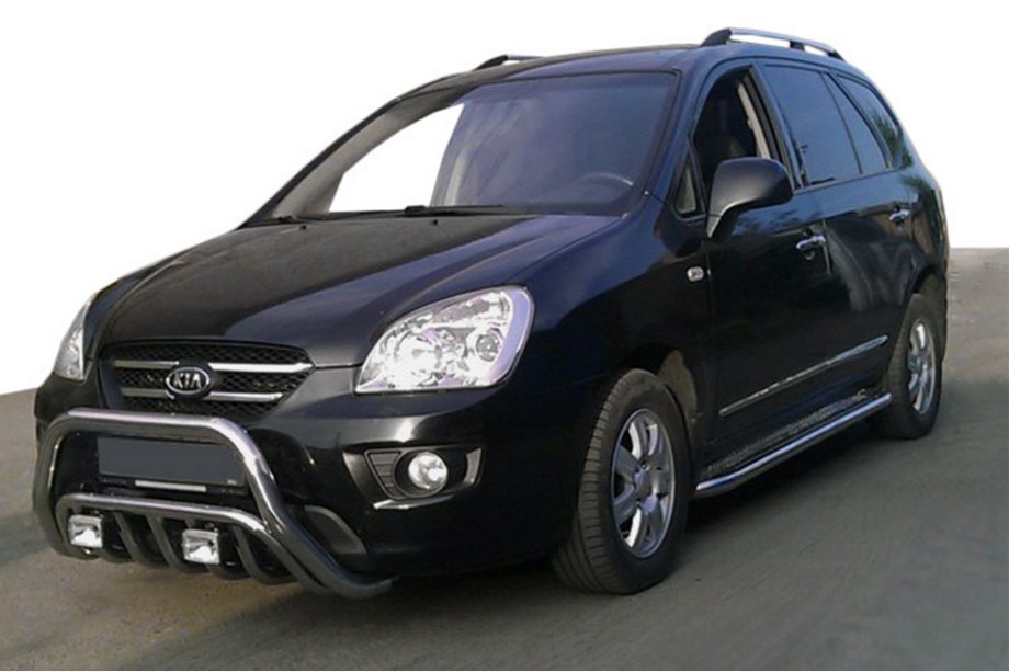 Kia Carens 1999-2012 Defensa Delantera WT002 (Acero Inoxidable) Image