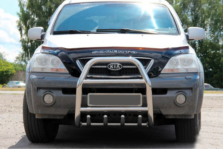 Kia Sorento I BL 2002-2009 Defensa Delantera QT007 (Acero Inoxidable) Image