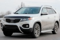 Kia Sorento II XM 2009-2014 Defensa Delantera WT007 (Acero Inoxidable) foto 1
