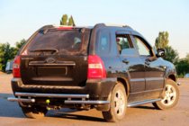 Kia Sportage 2004-2010 Barra Trasera AK007 (Acero Inoxidable) foto 3