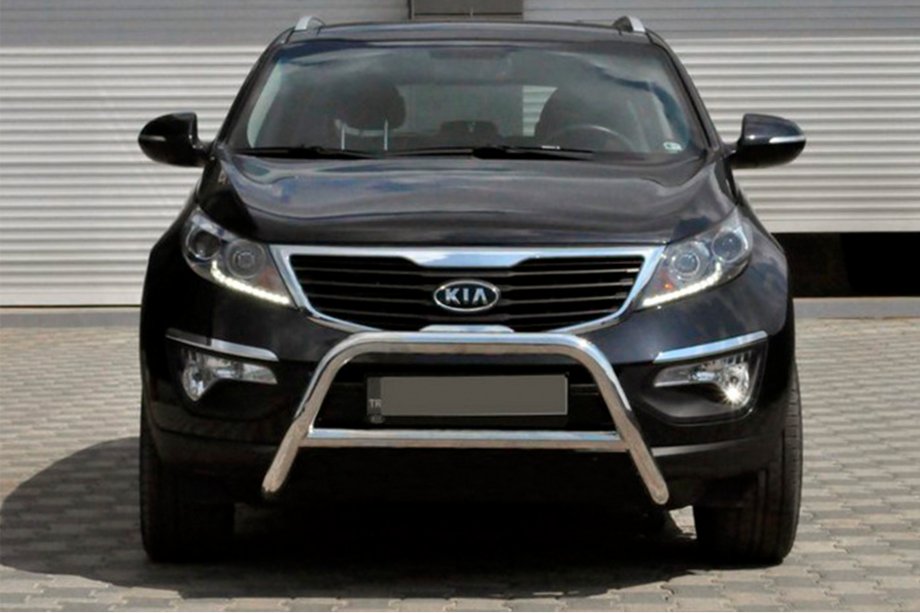 Kia Sportage 2010-2015 Defensa Delantera WT006 (Acero Inoxidable) Image
