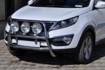 Kia Sportage 2010-2015 Defensa Delantera WT018 (Acero Inoxidable) foto 1
