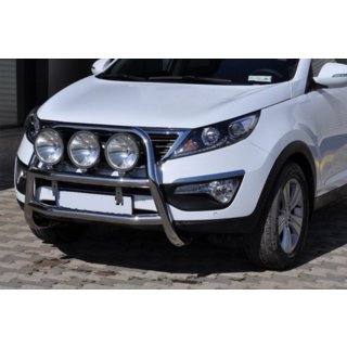 Defensa Delantera WT018 (Acero Inoxidable) Kia Sportage 2010-2015 foto 1