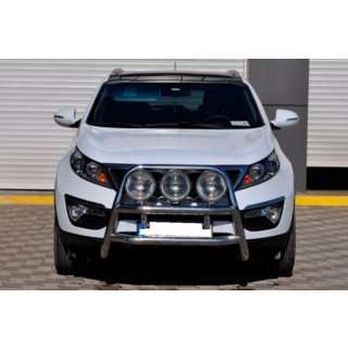 Defensa Delantera WT018 (Acero Inoxidable) Kia Sportage 2010-2015 foto 2