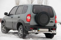 Chevrolet Niva 1998-2020 Barra Trasera AK015 (Acero Inoxidable) foto 3