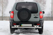 Chevrolet Niva 1998-2020 Barra Trasera AK015 (Acero Inoxidable) foto 2