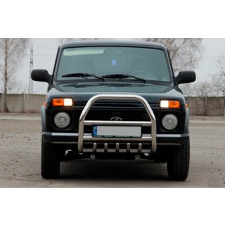 Defensa Delantera QT007 (Acero Inoxidable) foto 1