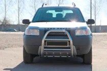 Land Rover Freelander I 1997-2006 Defensa Delantera QT007 (Acero Inoxidable) foto 1