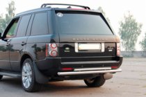 Range Rover III L322 2002-2012 Barra Trasera AK002-Doble (Acero Inoxidable) foto 3