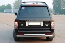 Range Rover III L322 2002-2012 Barra Trasera AK002-Doble (Acero Inoxidable) foto 2