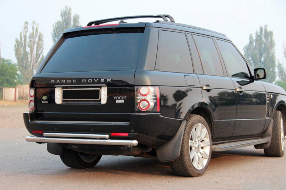 Range Rover III L322 2002-2012 Barra Trasera AK002-Doble (Acero Inoxidable) Image