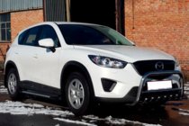 Mazda CX-5 2012-2017 Defensa Delantera WT021 (Acero Inoxidable) foto 2