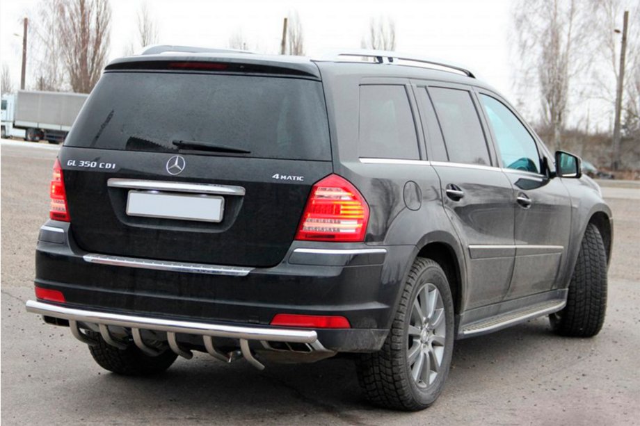Mercedes GL class X164 2006-2012 Barra Trasera AK-Style (Acero Inoxidable) Image