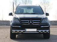 Mercedes GL сlass X164 2006-2012 Defensa Delantera ST015 (Acero Inoxidable) foto 2