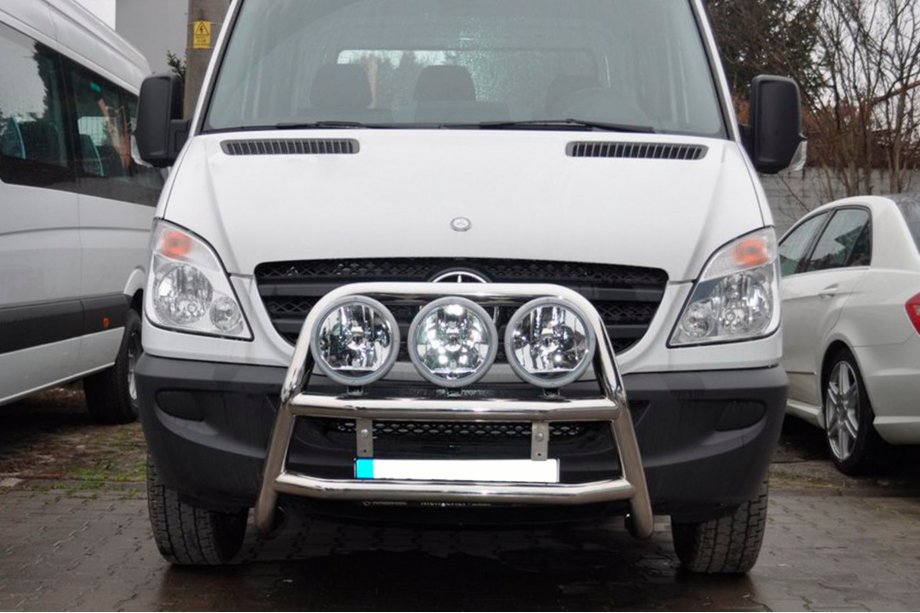 Mercedes Sprinter W906 2006–2018 Defensa delantera alta WT018 (acero inoxidable) Foto 2