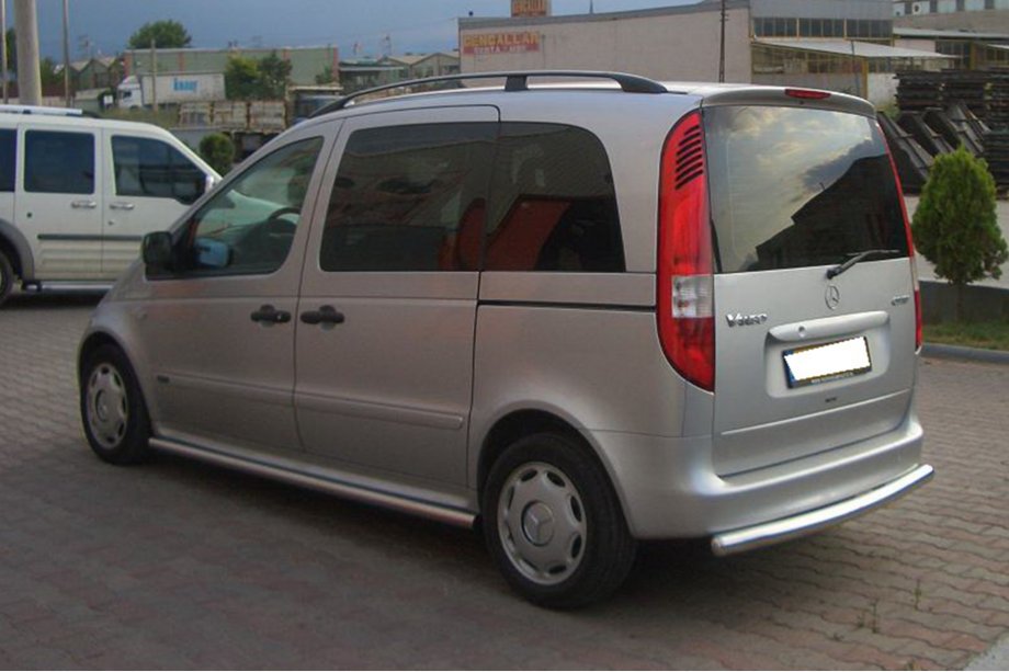 Mercedes Vaneo W414 2001-2005 Barra Trasera de Acero Inoxidable Image