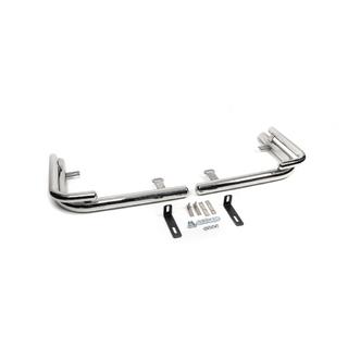 Esquinas traseras AK003-Double (2 uds, acero inoxidable) Mercedes Viano 2004-2014 foto 4
