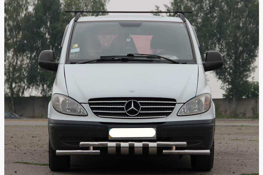 Mercedes Vito W639 2004-2014 Defensa Delantera Shark ST015 (Acero Inoxidable) 2004-2010 Image