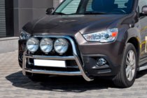 Mitsubishi ASX 2010-2023 Defensa Delantera WT018 (Acero Inoxidable) foto 2