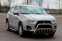 Mitsubishi ASX 2010-2023 Defensa Delantera WT002 (Acero Inoxidable) foto 1