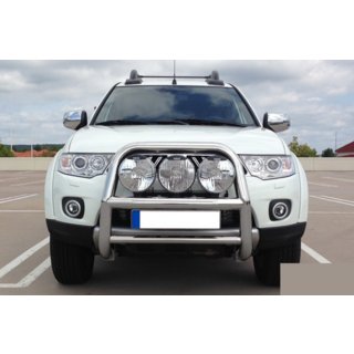 Defensa Delantera WT018 (Acero Inoxidable) Mitsubishi L200 2006-2015 foto 2