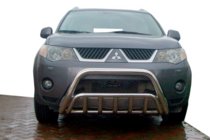 Mitsubishi Outlander 2006-2012 Defensa Delantera WT002 (Acero Inoxidable) foto 1