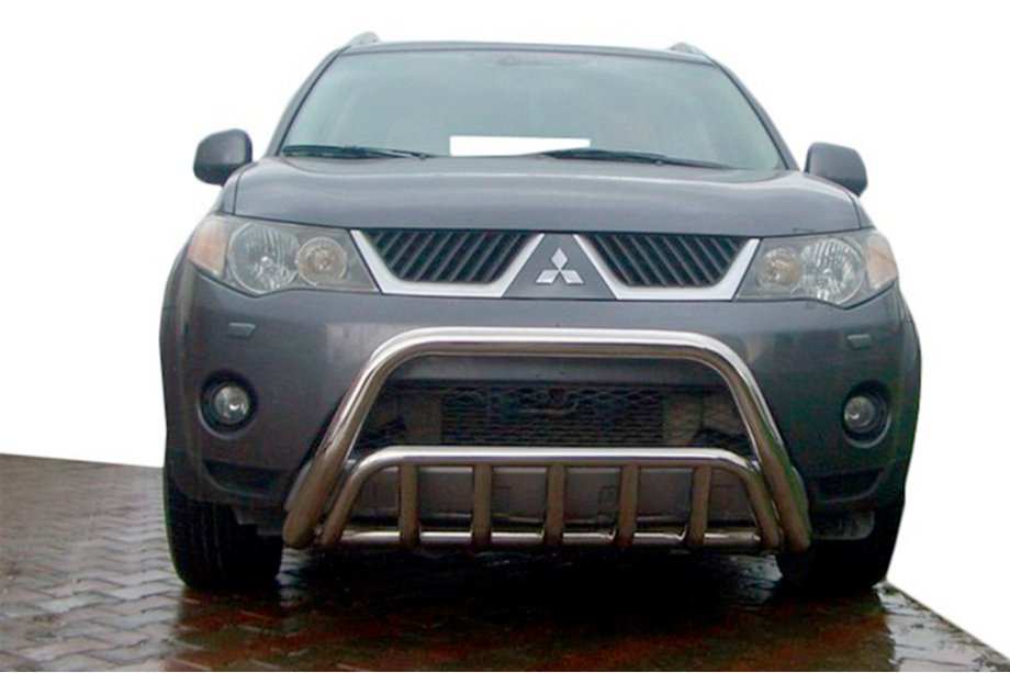 Mitsubishi Outlander 2006-2012 Defensa Delantera WT002 (Acero Inoxidable) Image