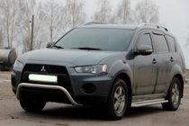 Mitsubishi Outlander 2006-2012 Defensa Delantera WT007 (Acero Inoxidable) foto 2