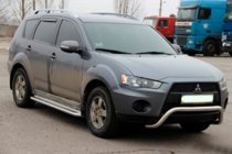 Mitsubishi Outlander 2006-2012 Defensa Delantera WT007 (Acero Inoxidable) foto 4