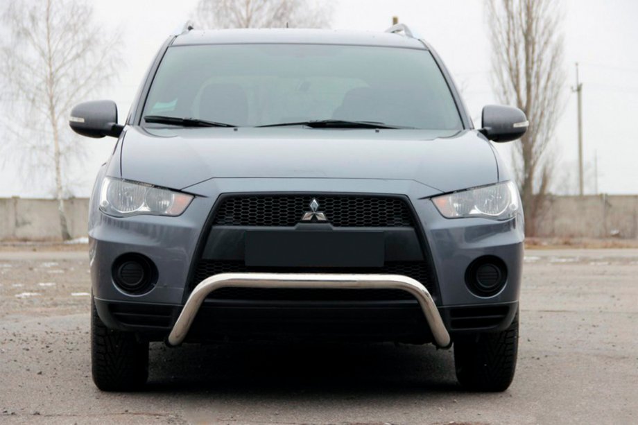 Mitsubishi Outlander 2006-2012 Defensa Delantera WT007 (Acero Inoxidable) Image