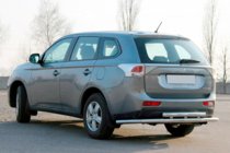 Mitsubishi Outlander 2012-2021 Barra Trasera AK004 Acero Inoxidable foto 1