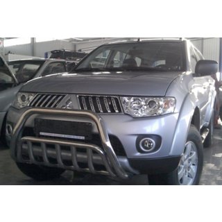 Defensa Delantera WT002 (Acero Inoxidable) Mitsubishi Pajero Sport 2008-2015 foto 3