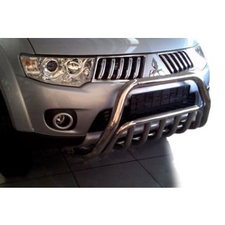 Defensa Delantera WT002 (Acero Inoxidable) Mitsubishi Pajero Sport 2008-2015 foto 4