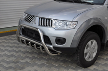 Mitsubishi Pajero Sport 2008-2015 Defensa Delantera WT003 (Acero Inoxidable) foto 3