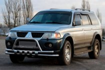 Mitsubishi Pajero Sport 1996-2007 Defensa Delantera ST015↗WT (Acero Inoxidable) foto 1