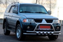 Mitsubishi Pajero Sport 1996-2007 Defensa Delantera ST015↗WT (Acero Inoxidable) foto 3