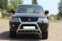 Mitsubishi Pajero Sport 1996-2007 Defensa Delantera WT003 (Acero Inoxidable) foto 4