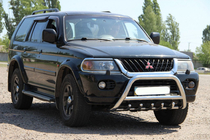 Mitsubishi Pajero Sport 1996-2007 Defensa Delantera WT003 (Acero Inoxidable) foto 3