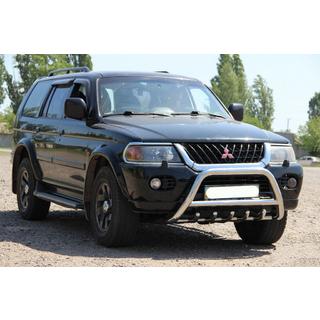 Defensa Delantera WT003 (Acero Inoxidable) Mitsubishi Pajero Sport 1996-2007 foto 3