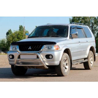 Defensa Delantera WT022 Acero Inoxidable Mitsubishi Pajero Sport 1996-2007 foto 1