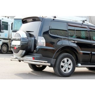 Barra Trasera AK003 Doble (Acero Inoxidable) Mitsubishi Pajero Wagon IV 2006-2021 foto 3