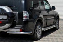 Mitsubishi Pajero Wagon IV 2006-2021 Barra Trasera AK003 (Acero Inoxidable) foto 1