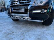 Mitsubishi Pajero Wagon IV 2006-2021 Defensa Delantera ST015 (Acero Inoxidable) foto 6
