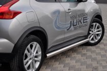 Nissan Juke 2010-2019 Barras Laterales Ø60 (2 uds, Acero Inoxidable) foto 2