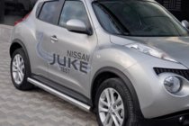 Nissan Juke 2010-2019 Barras Laterales Ø60 (2 uds, Acero Inoxidable) foto 1