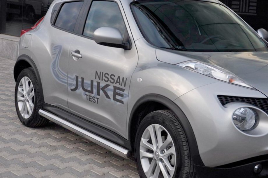 Nissan Juke 2010-2019 Barras Laterales Ø60 (2 uds, Acero Inoxidable) Image