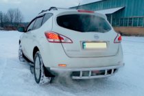 Nissan Murano 2008-2014 Barra Trasera AK Acero Inoxidable foto 3