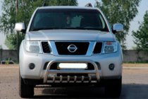 Nissan Pathfinder R51 2005-2014 Defensa Delantera WT008 (Acero Inoxidable) foto 3
