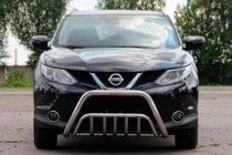 Nissan Qashqai 2014-2021 Defensa Delantera WT002 (Acero Inoxidable) foto 1