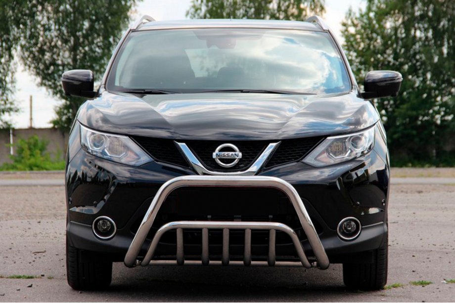 Nissan Qashqai 2014-2021 Defensa Delantera WT002 (Acero Inoxidable) Image